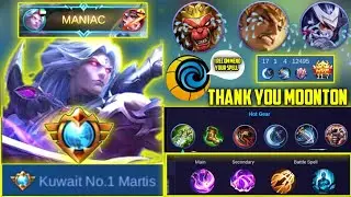 THANKS MOONTON FOR RECOMMEND MY BUILD AND SPELL FOR ALL MARTIS USER ( PLEASE TRY ) - MOBILE LEGENDS