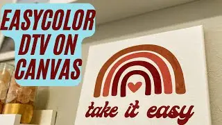 КАК ИСПОЛЬЗОВАТЬ SISER EASYCOLOR DTV НА ХОЛСТЕ | РАСПЕЧАТАЙТЕ, А ЗАТЕМ ВЫРЕЖЬТЕ | ДЕКОР ОБЩЕЖИТИЯ