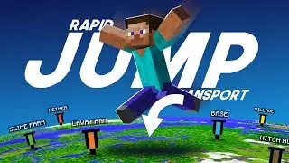 Jump Transport - Instant Fast Travel in Vanilla Minecraft (Tutorial)