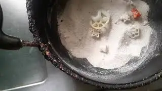 Frying flames without oil Indian style baking