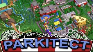 Canyon Theme park Making BIG $$$  - Better Then Rollercoaster tycoon? PARKITECT - MULTIPLAYER Update