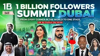 Meeting Famous YouTubers at 1 Billion Summit in Emirates Tower , Dubai #vlog