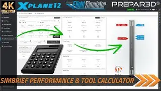 [4K] Simbrief TAKEOFF & LANDING Performance Calculator Tool - &eacute; muito bom! EP232