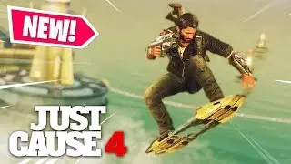 Just Cause 4 - HOVERBOARD & ALL DANGER RISING VEHICLES + OLD BASE LIBERATION!