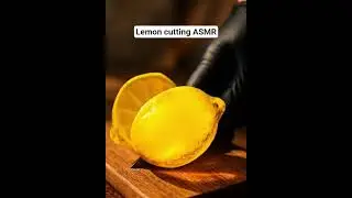 Satisfy lemon cutting sounds🍋🔪 ASMR #LemonCutting #FruitASMR #CuttingASMR #YouTubeShorts #LemonASMR