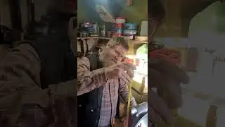 Antique carbide lamp
