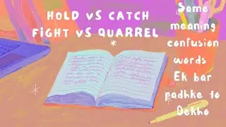 same meaning words in English||confusing words in English||@teachingtalent765