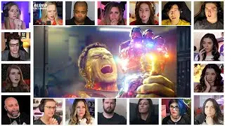 Hulk Snap Iron Gauntlet Reaction Mashup | Avengers: Endgame (2019)