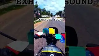 Royal Enfield Hunter 350 Exhaust Sound Test #dji #bike #travel