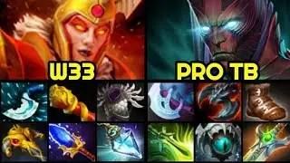 W33 Scepter Legion Commander vs Full Slotted Terrorblade Boss 7.27 Dota 2