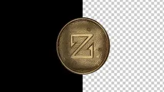 ZCoin Cryptocurrency Coiling Loop Motion Graphics