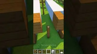 Build a small tent quickly #shorts #minecraftshorts