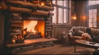 Fireplace Evenings Jazz: Pure Relaxation 1 HOUR #cozy#winterfireplace #cracklingfireplacesounds