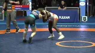 Qual. WW - 50 kg: M. GENESIS (NGR) v. J. SABATIE (FRA)