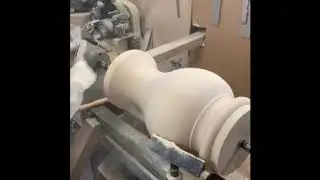 Turning a heavy duty table base pedestal