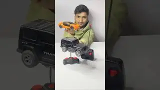 Remote control Thar v/s Rc Car🔥🚗 #shorts #youtubeshorts #thar #rccar