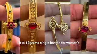 Gold bracelet designs for women's || single bangle designs-2023