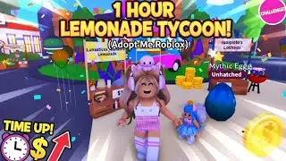 &iexcl;1 HORA vendiendo LIMONADA en Adopt Me! 🍋 (&iquest;Cu&aacute;nto dinero gan&eacute;?)