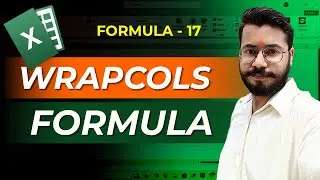 WRAPCOLS Formula in Excel | Master Excel's New Function Step-by-Step Tutorial 🚀