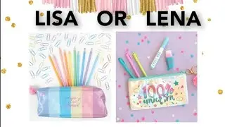 LISA OR LENA 🌸🍃 #14 School Supplies / Material Escolar. #AnaLuMLira