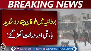 US Snowstorm | 42 Deaths | UK Storm Chandra | Flights Canceled &ndash; Aaj Pakistan News