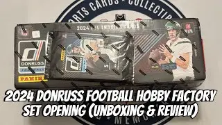 Открытие набора Donruss Football Hobby Factory 2024 (распаковка и обзор)