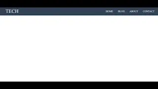 How to create a simple navigation bar of website using html & css.