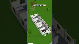 18 feet by 48 feet ghar ka naksha 🏡 #erarman #shortfeed #easyhouse
