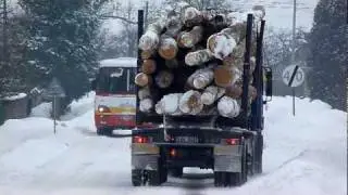Trudne warunki drogowe-[w Dąbkowie]