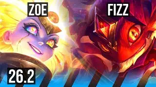 ZOE vs FIZZ (MID) | 49K damage | EUW Challenger | 26.2