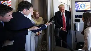 Trump speaks to reporters about Middle East tour