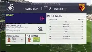 FIFA18 EPL Round 6 Swansea City : Watford