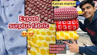 Export surplus trendy double cloth prints , embroidery, Popleen 🤩| katran market Mangolpuri latest 