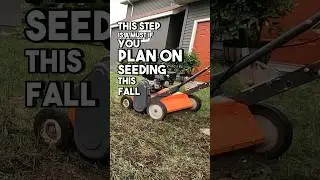 This step is a must for seeding #diy #lawn #lawncare #seed #grass #diyprojects