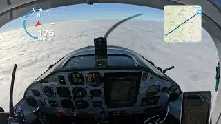 Flying over clouds Tecnam p2002