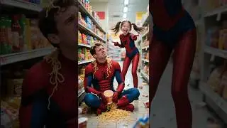 💣 BE A HERO NOW 🤪 Great Power, Zero Noodle Control ✅️ #spiderman #avengers #shorts #marvel