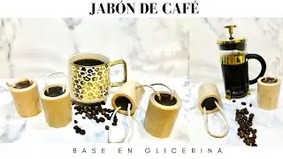 JABON DE CAFÉ BASE EN GLICERINA FÓRMULA INCLUIDA ☕️