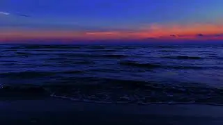 Sleep Background with Calm Night Ocean | Ocean Waves