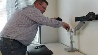 Humanscale Mflex Monitor Arm System with Sliders ideal for rectangular surfaces or adjustable tables