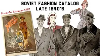 Soviet 1940s Fashion Catalog: Estonian SSR