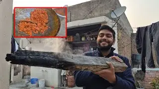 Bacho ki demand pe mummy ji ne banaya gajar ka halwa.🤣🤣