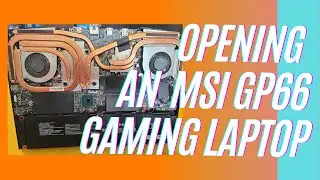 Opening up an MSI GP66 Leopard Laptop | Ram Upgrade | m.2 NVME Upgrade | Battery Removal