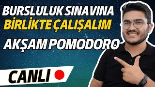 Bursluluk Sınavına Birlikte Çalışalım! AKŞAM POMODORO | 🔴 CANLI