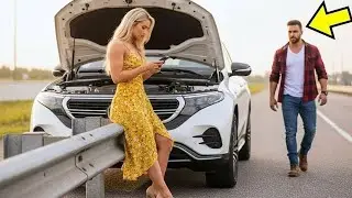 ОТЕЦ-ОДИНОЧКА помог женщине в КАНУН РОЖДЕСТВА с ЗАГЛОХШИМ автомобилем… не зная, что она МИЛЛИОНЕРША