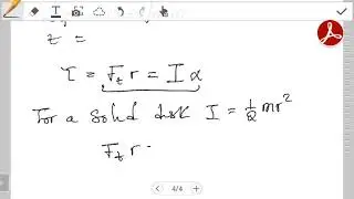 Angular acceleration of a Solid disk