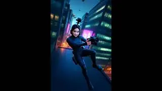 Surviving the Futuristic City 🌃 | 3D Action Vlog Short | Epic Rooftop Chase
