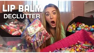 HUGE SATISFYING LIP BALM DECLUTTER! 💋🙊