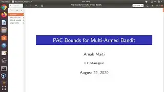 Multi Arm Bandit PAC Model Talk