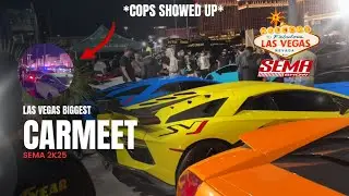 I Went To The Biggest CarMeet In Las Vegas!!! #sema #lasvegas #cars #cops 