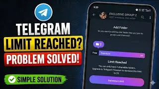 Add unlimited new telegram folder without telegram premium tips and tricks 